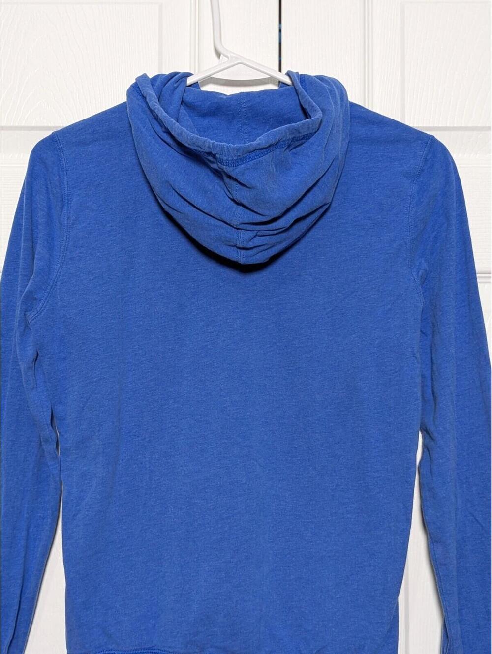 Nike Women's The Athletic Dept. Blue Vintage 2005 Hoodie, Cotton, Medium, Fitted - Picture 7 of 13